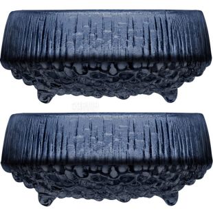  Iittala, Ultima Thule, 2 шт, Блюдо для сервировки, стеклянное, темно-синее, 11,5 см