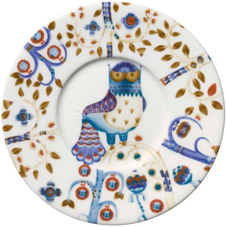 Iittala, Taika, Porcelain saucer, white, patterned, 15 cm