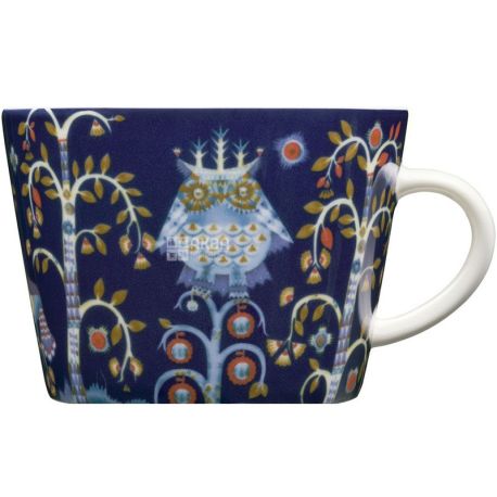 Littala, Taika, 200 мл, Чашка фарфоровая, синяя, с рисунком