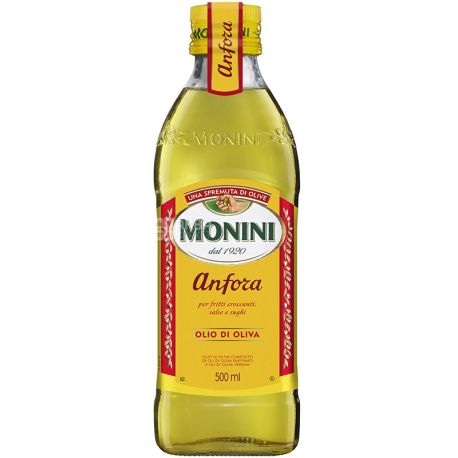 Monini, Anfora olive oil, 500 мл, Масло оливковое, Рафинированное, Стекло