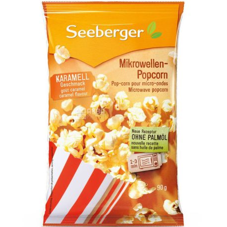 Seeberger, 90 г, Попкорн з карамеллю