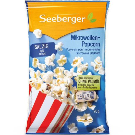Seeberger, 90 г, Попкорн с солью