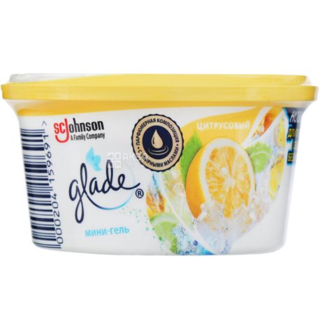 Glade, 70 г, Освежитель воздуха мини-гель, Цирусовый