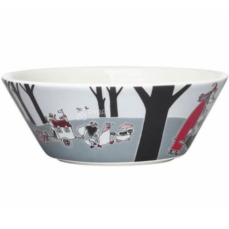 Arabia, Moomin, 1 piece, Porcelain Bowl Adventure, patterned, 15 cm