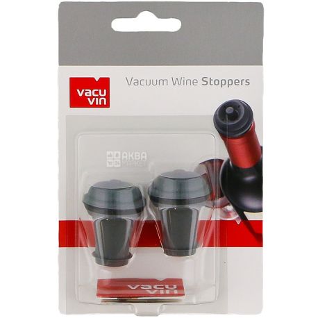 Vacu Vin, 2 шт, Пробки для хранения вина, пластиковая