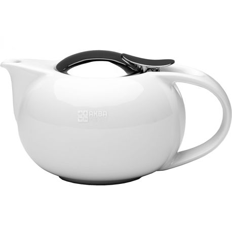 Cristel, Saturne, 1 pc., Tea pot, porcelain, white, 1.35 L
