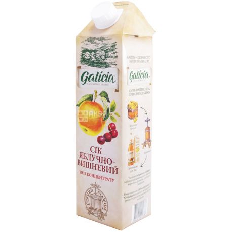 Galicia, 1 l, juice, Apple-cherry, m / s