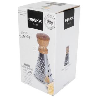 Boska Holland, Терка мини, нержавеющая сталь, дерево, диаметр 9 cм