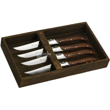 Legnoart, Fassona, 4 pcs., Steak Knife Set, brown