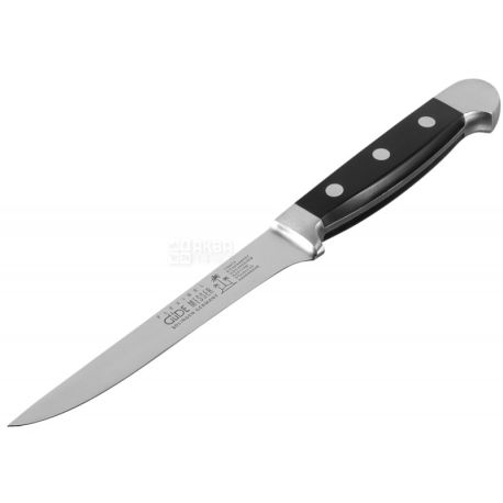 Gude, Alpha, 13 cm, Boning Knife, Flexible Blade, Black