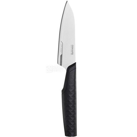 Fiskars, Titanium, 10 cm, Cleaning knife, titanium, black