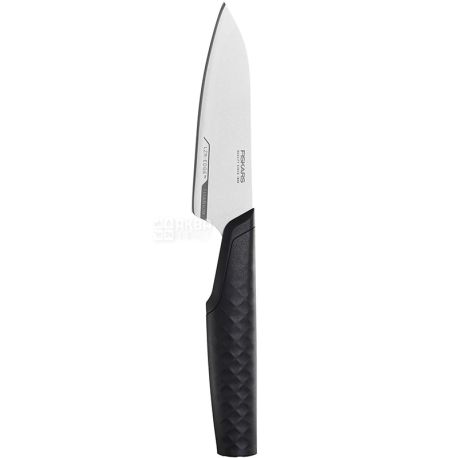 Fiskars, Titanium, 10 см, Нож для чистки, титановый, черный