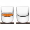 LSA international, Whisky, 2 шт. х 270 мл, Набір келихів для віскі, з підставками, скло