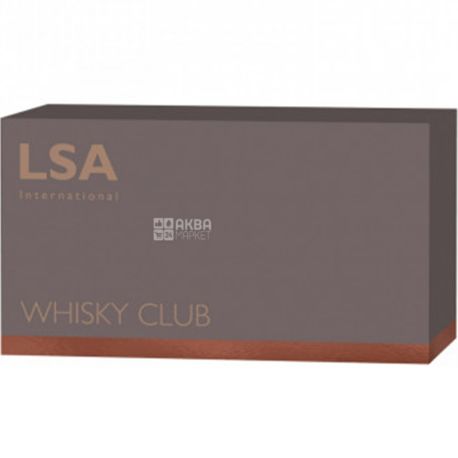 LSA international, Whisky Club, 2 шт., Набір келихів для віскі, коричневий, скло, 230 мл