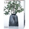 LSA international, Pleat, Ваза для цветов, стеклянная, прозрачная, 26 см