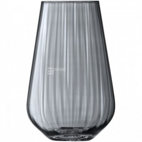 LSA international, Zinc, Ваза для квітів сіра, скляна, 28 см