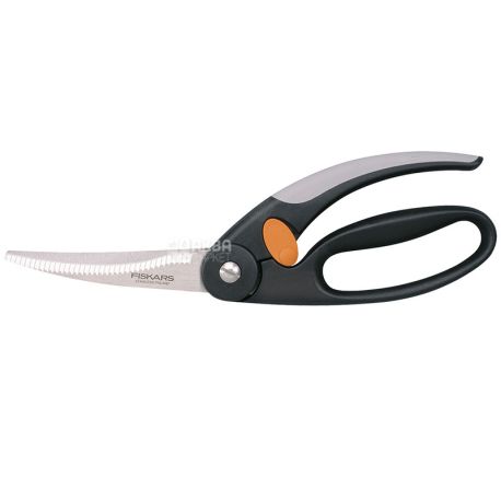 Fiskars, 25 см, Ножницы для птицы, черные