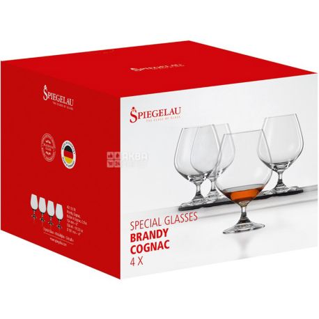 Spiegelau, Special Glasses, 4 шт., Бокал для бренди/коньяка, стеклянный, 0,558 л