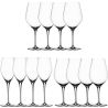 Spiegelau, Authentis, 12 pcs., Crystal, Set of glasses for red, white wine and champagne