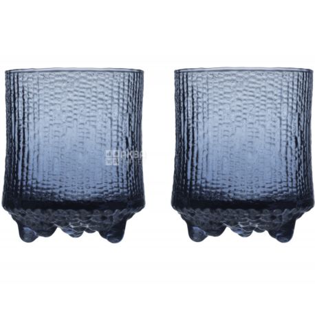Iittala, Ultima Thule, 2 шт, Стакан, стеклянный, темно-синий, 200 мл