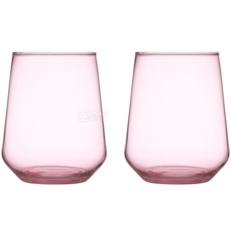 Iittala, Essence, 2 pcs, Glass, glass, pale pink, 350 ml