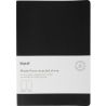 Karst, Black, 144 стр., Блокнот в мягкой кожаной обложке, точечный, А5, черный