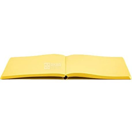 Nuuna, Yellow, 176 стр., Блокнот, в м'якій шкіряній обкладинці, з чорною гелевою ручкою, А5, жовтий