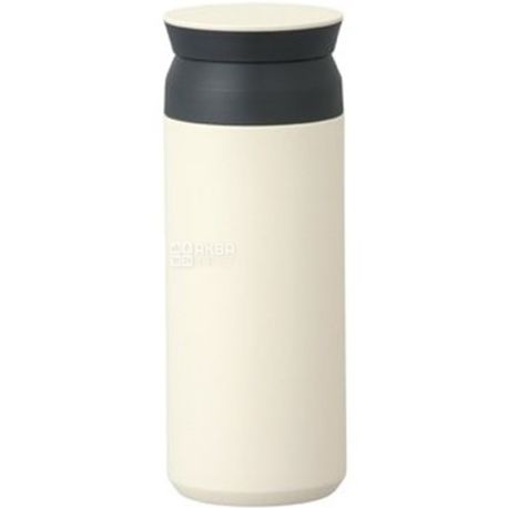 Kinto, Travel Tumbler, 500 мл, Термокружка з нержавіючої сталі, біла
