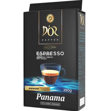 Cafe D'or Crema, Panama Espresso, 250 g, Coffee Dor Dark Medium Roast, Ground