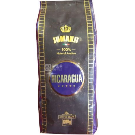 Jumanji, Nicaragua, 600 г, Кава Джуманджі середнього обсмаження, в зернах