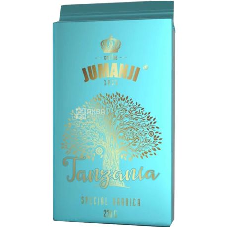 Jumanji, Tanzania, 250 г, Кофе Джуманджи средней обжарки, молотый