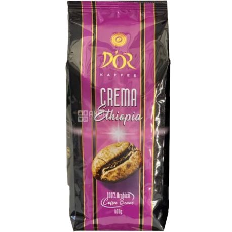 Cafe D'or Crema, Ethiopia, 600 г, Кава Дор середнього обсмаження, в зернах