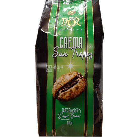 Cafe D'or Crema, San Tropez, 600 г, Кава Дор середнього обсмаження, в зернах