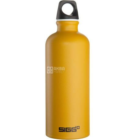 Sigg, Traveler Mustard Touch, 600 ml, Water Bottle, Aluminum Mustard