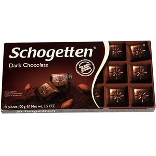 Schogetten, Dark Chocolate, 100 г, Шоготтен, Черный шоколад, 50 %