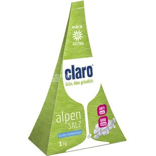 Claro, 1 кг,  Соль для посудомоечных машин, без хлора и фосфатов