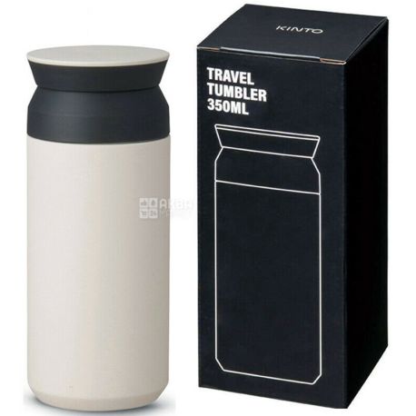 Kinto, Travel Tumbler, 350 мл, Термокружка, біла