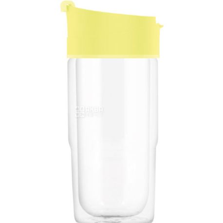 Sigg, Nova Ultra Lemon, 370 мл, Термочашка, желтая, стекло