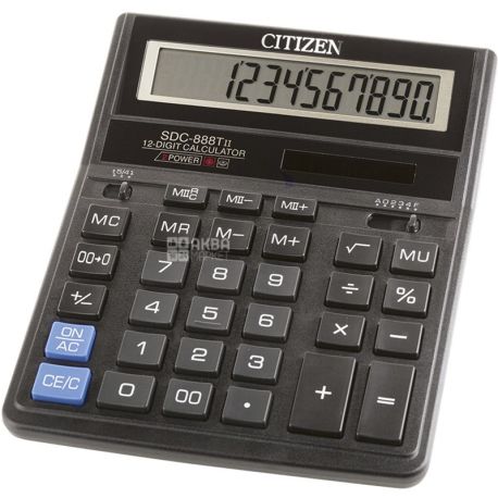 Citizen SDC-888Т, Калькулятор настольный, 158x203x31 мм