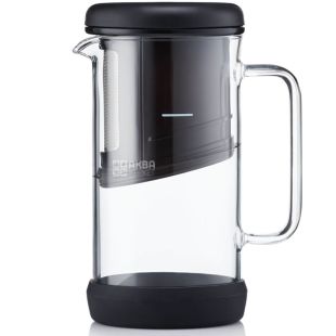 Barista & Co, One Brew, 350 мл, Заварник для кофе, стеклянный, черный