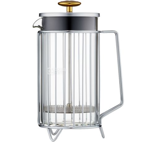 Barista & Co, Corral, Френч-пресс, на 8 чашек, стеклянный, стальной, 900 мл