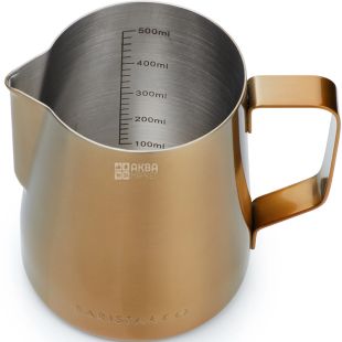 Barista & Co, Core Milk Jug, 600 мл, Молочник, нержавеющая сталь, золотистый 