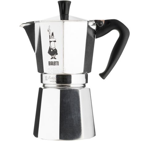 Bialetti, 300 мл, Кавоварка гейзерная, на 6 чашок, алюмінієва