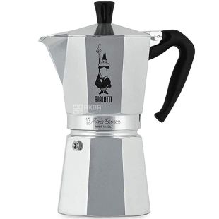 Bialetti, 450 мл, Кофеварка гейзерная, на 9 чашек, алюминиевая