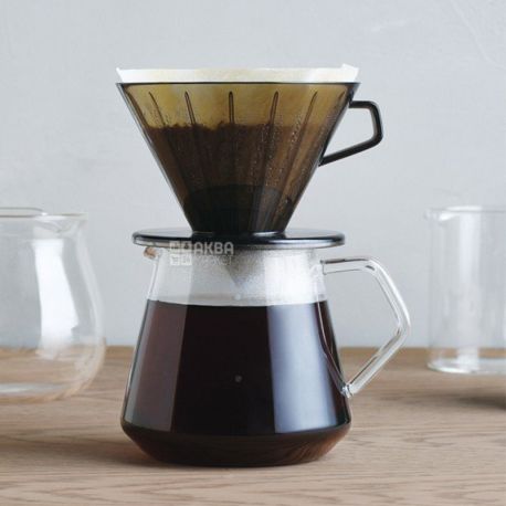 Kinto, Slow Coffee Style, 600 мл, Графин для кофе, стеклянный, прозрачный