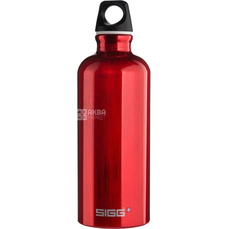 Sigg, Traveller, 600 мл, Бутылка для напитков, красная, алюминий