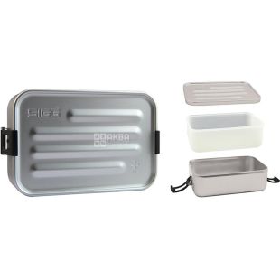 Sigg, Ланч-бокс, алюминиевый, маленький, 17 x 11,7 x  6 см
