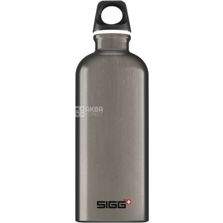 Sigg, Traveller Smoked Pearl, 600мл, Пляшка для напоїв, темно-сіра, алюміній