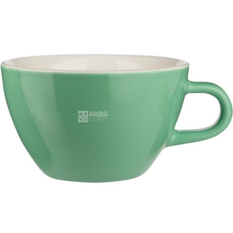 Acme, 190 мл, Чашка для капучино порцелянова, зелена
