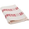 Charvet Editions, Bon Appetit Red, 45 х 77 см, Рушник кухонний, лляний, біло-червоний